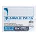 Pacific Arc Quadrille Paper Pad 50 Sheets 8.5 Inch x 11 Inch 4 x 4 Grid