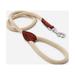 HUGO & HUDSON Leather Dog Leash - Rope and Brown Suede - Length: 3 ft 7 inches