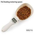 Pet food scale electronic measuring tool dog cat feeding spoon kitchen scale digital display 250ml