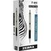 3 PK Zebra STEEL 4 Series F-402 Retractable Ballpoint Pen (29210)