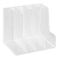 Easy Access File Rack- Multifunctional Large Capacity 3/4 Compartments Save Space Office Storage Rust-resistant Stand Up File Sorter Metal Rack Home Supply