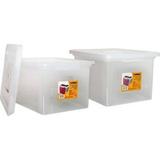 1 PK Lorell Letter/Legal Plastic File Box (68925BD)