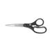 2 PK Westcott KleenEarth Basic Plastic Handle Scissors 8 Long 3.25 Cut Length Black Straight Handle (15583)