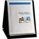 Lion Flip-N-Tell Display Book-N-Easel Letter 20 Double Sided Pockets Vertical 1 Easel Display Book (39009-V)
