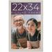 22X34 Frame Real Wood Picture Frame Width 0.75 Inches | Interior Frame Depth 0.5 Inches | Light Wood Traditional Photo Frame Complete With UV Acrylic Foam Board Backing & Hanging Hardware