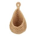 Lotpreco Jute Hanging Basket Wall planters-Small Wall Planter Teardrop Hanging Baskets for Plants Succulent Wall Decor Hanging Herb Pot Holder for in/Outdoor Fence Planter