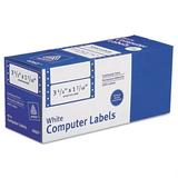 1 PK Avery Dot Matrix Printer Mailing Labels Pin-Fed Printers 1.44 x 3.5 White 5 000/Box (4060)