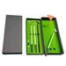 Golf Pen Set- 1 Set 0.7mm Quick Dry Push Comfortable Grip Golf Club Shape Fluent Writing Office Gift Water-based Pen Set School Supplies