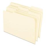 1 PK Earthwise by Pendaflex 100% Recycled Manila File Folder 1/3-Cut Tabs: Assorted Legal Size 0.75 Expansion Manila 100/Box (76520)