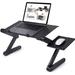 Elitezip Adjustable Laptop Desk Laptop Stand For Bed Portable Lap Desk Foldable Table Workstation Notebook Riser With Mouse Pad Ergonomic Computer Tray Reading Holder Bed Tray Standing Desk