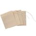 Hemoton 100pcs 6x8cm Drawstring Tea Bag Filter Paper Empty Tea Pouch Bags for Loose Leaf Tea Powder Herbs (Original Color)