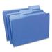 1 PK Universal Deluxe Colored Top Tab File Folders 1/3-Cut Tabs: Assorted Legal Size Blue/Light Blue 100/Box (10521)