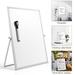 Small Dry Erase White Board - 14 x 11 inch Desktop Double-Sided Mini Whiteboard Easel with Stand Magnetic Portable Desk Board to Do Reminder for Kids Students Office School Home