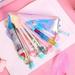 Ovzne Pencil Case Large Transparent Girl Pencil Case Pencil Case Colored Pencil Case Criminal Cosmetics Storage Bag Box Small Bag School Stationery Stationery Bag