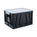 1 PK Universal Collapsible Crate Letter/Legal Files 17.25 x 14.25 x 10.5 Black/Gray 2/Pack (40010)