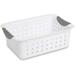 16228012 Small Ultra Plastic Storage Organizer Basket White (36 Pack)