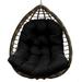 SHANNA Swing Chair Cushion Hanging Basket Seat Cushion Pillow Egg Chair Back Cushions Pads for Indoor and Outdoor Garden Black