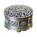 Zinc Alloy Incense Burner Aromatherapy Desktop Decorations Sandalwood Plate (Eight Auspicious Cyan)