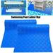 Swimming Pool Ladder Mat for Above Ground Pools - 36*17inch Pool Ladder Pad for Swimming Pool /Non-Slip Texture Protective Pool Ladder Mat for Above Ground Pool Bunk Bed Ladder Pads