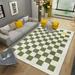 Plaid Rug Green And White Checkered Area Rug Indoor Outdoor Rugs Carpet For Living Room Dining Room Bedroom 4 x 5