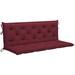 bench cushion swing replacement seat cushion water outdoor bench cushion seat pad for patio porch garden wine red fabric