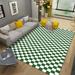 Plaid Rug Green And White Checkered Area Rug Indoor Outdoor Rugs Carpet For Patio Living Room Dining Room Bedroom 5 3 x 6 7