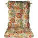 Indoor Outdoor Tufted Rocker Rocking Chair Pad Cushions Choose Size Color (Large Fanfare Sonoma Cream Floral)