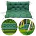 Outdoor Bench Cushion Matalde Swing Chair Cushion Waterproof with 8 Nonslip Ties Dark Green 120cm*100cm