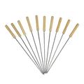 10pcs Outdoor Camping Picnic Barbecue Stick Stainless Steel Grill Needles