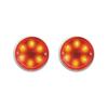 APSMOTIV LED Outline Marker Lamp truck trailer tractor bus 12 Volts Set of 2 (Red Color)