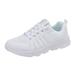 nsendm Women s Air Running Shoes Fashion Sport Gym Jogging Tennis Fitness Sneaker Platform Sneakers for Women Trendy White 41