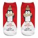 Up to 65% Off Compression Socks for Women Casual Work Business Socks 3D Christmas Santa Printing Medium Sports Socks