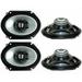 4 X Kenwood Car KFCC6866S 6x8 500 Watt 2-Way Coaxial Speakers Car Audio