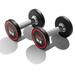 Sunny Health & Fitness Signature Style Polyurethane Round Dumbbells 5-Pound (Pair) â€“ SF-DB02-5