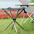 Camping Essential On Clearance -Stainless Steel Telescopic Folding Stool Outdoor Folding Chair Portable Fishing Stool Camping Stool Camping Mazar Outdoor Travel Essential