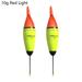 2pcs 10g 20g 30g Electronic Light Stick Plastic Fishing Night Float Eva Foam Bobber Ball Boia 10G RED LIGHT