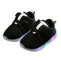 dmqupv Girls Black Sneakers Size 1 Kids Girls Shoes Boy Tennis Sport Running Sneakers Casual Walking Fashion Sneakers Black 26