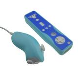 1 Pack Wii Nunchuck Controllers Remote Nunchuk Game Controller for Wii Wii U Video Game Console Blue