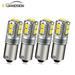 Ruiandsion 4pcs 12-24V BA9S BAX9S BAY9S T4W H6W H21W LED Car Parking Lights Source Canbus Error Free Reading Trunk Lamp
