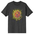 Dungeons & Dragons Glowing D20 Dice Men s Charcoal Heather T-shirt-XX-Large