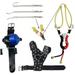 Powerful Slingshot Bow Fishing Set Reel Hunting Catapult Steel Broadheads Darts Protect Wristband Right Hand Guard