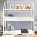 House Shaped Metal Bunk Beds with Built-in Ladder - Quality Steel Slats Support - Minimalist Style - Kids' Bedroom Furniture