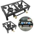 Portable Camping Stove Single Double Burner Propane Gas LPG Cooker Cast Iron Burner Outdoor BBQ Grill
