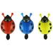 3pcs Bell Decor Lady Beetle Bike Bells Adorable Ladybug Shape Bike Bells Crisp Sound Ring Bell (Random Color)