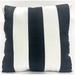 Midtown cabana wide stripe decorative square pillow