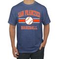 Wild Bobby City of San Francisco Baseball Fantasy Fan Sports Men s T-Shirt Vintage Heather Blue Medium