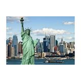 Ambesonne New York Jigsaw Puzzle Warm Spring Day Heirloom-Quality Fun Activity for Family Durable Cardboard 1000 pcs Multicolor