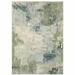 HomeRoots 508425 10 x 13 ft. Blue Green Gray & Ivory Abstract Power Loom Stain Resistant Rectangle Area Rug