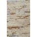 HomeRoots 513621 4 x 6 ft. Ivory Blue & Brown Wool Abstract Hand Tufted Handmade Stain Resistant Rectangle Area Rug