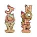 Youngs 92072 Resin Gingerbread Figurines Assorted Color - 2 Piece